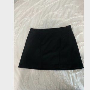 Black mini skirt